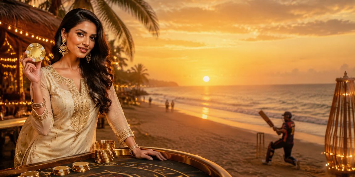 Slots enthusiasts enjoying gaming on mobile devices at Goa beach